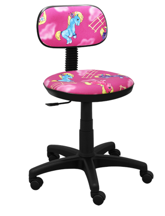 Detská stolička Junior pony růžová