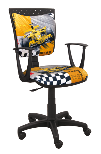 Detská stolička Speed formula žltá