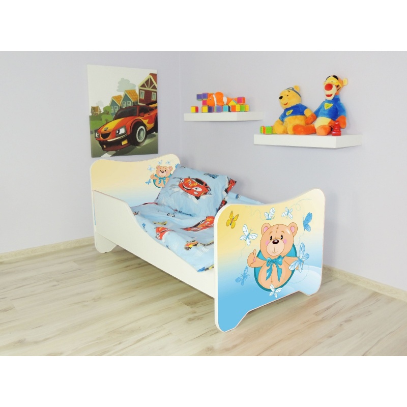 Detská posteľ s obrázkom 160x80 - Medvedík