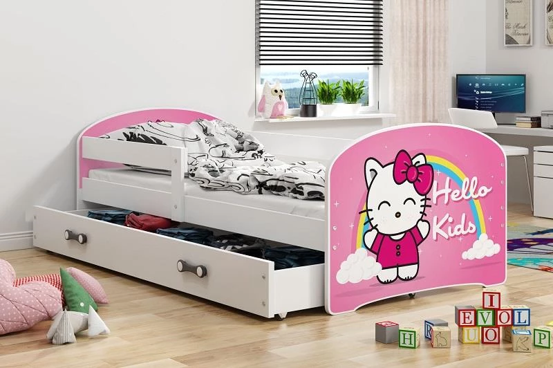Detská posteľ Luki hello kids 160x80 s úložným priestorom