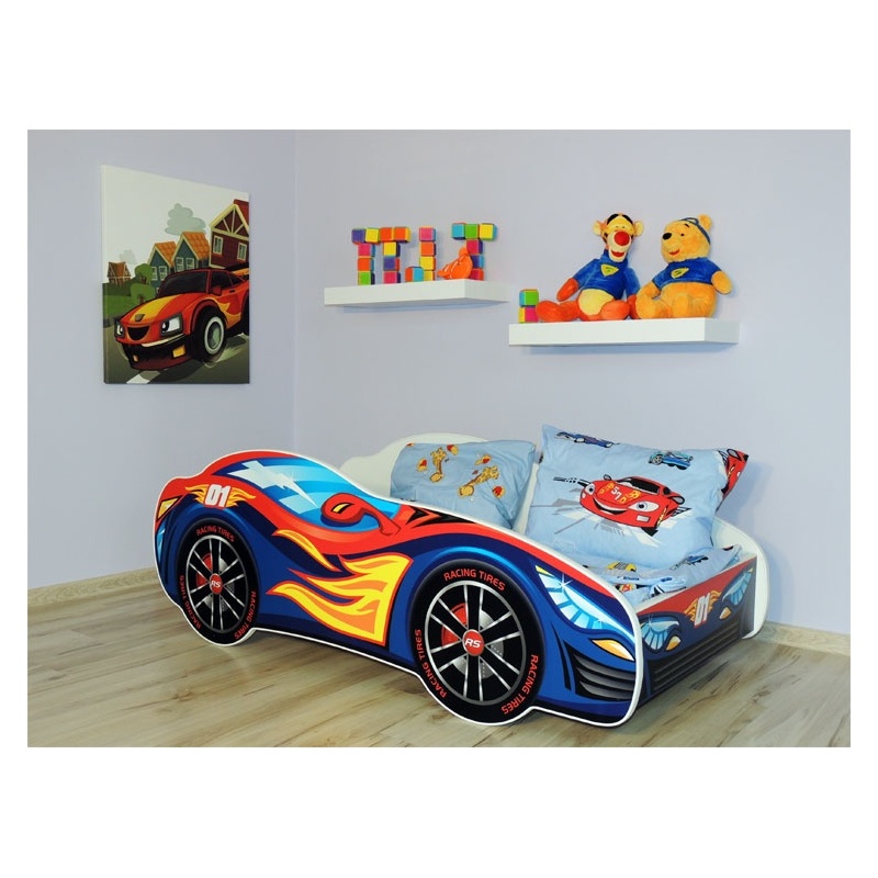 Detská posteľ Racing modrý 140x70