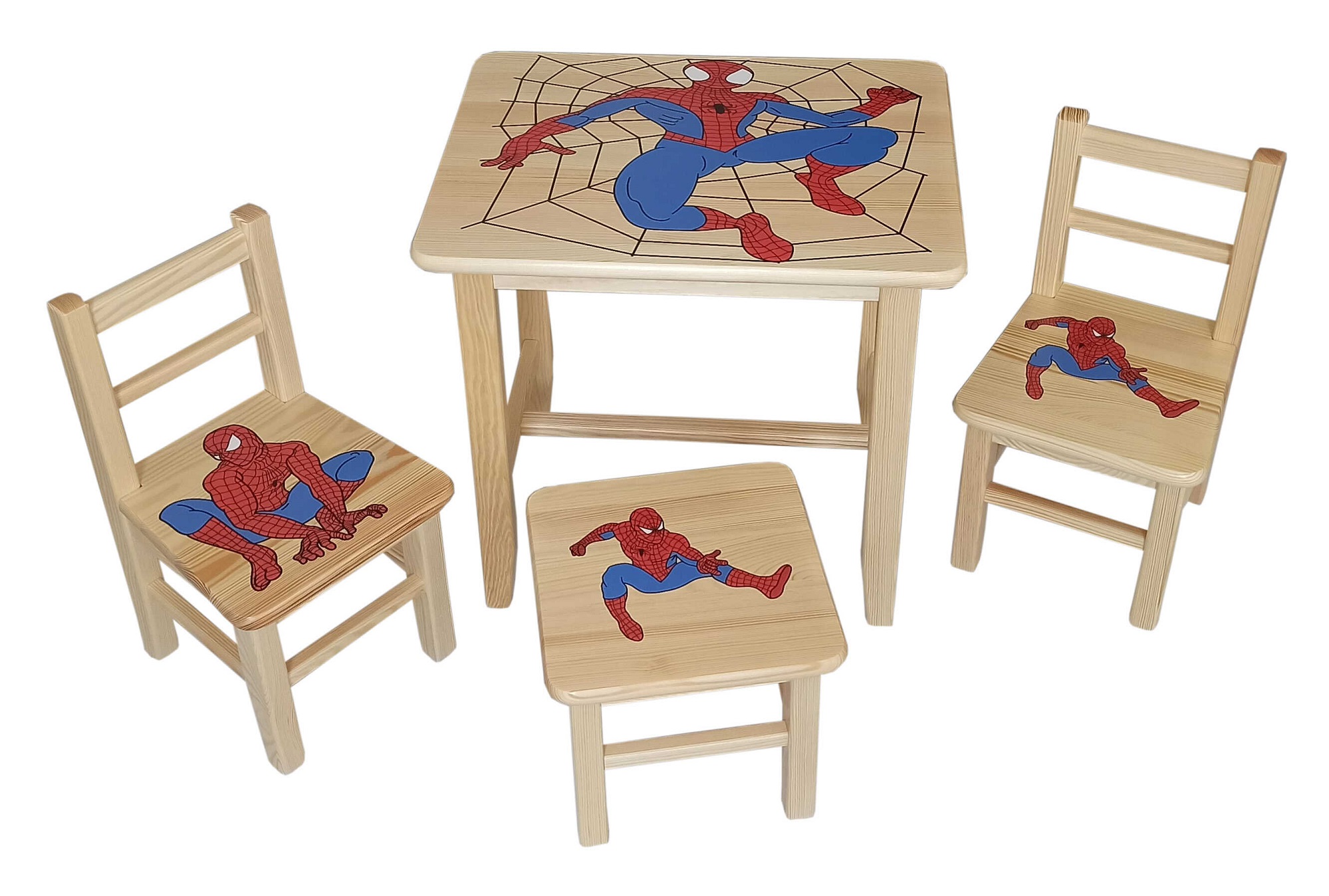 Detský Stôl so stoličkami Spiderman