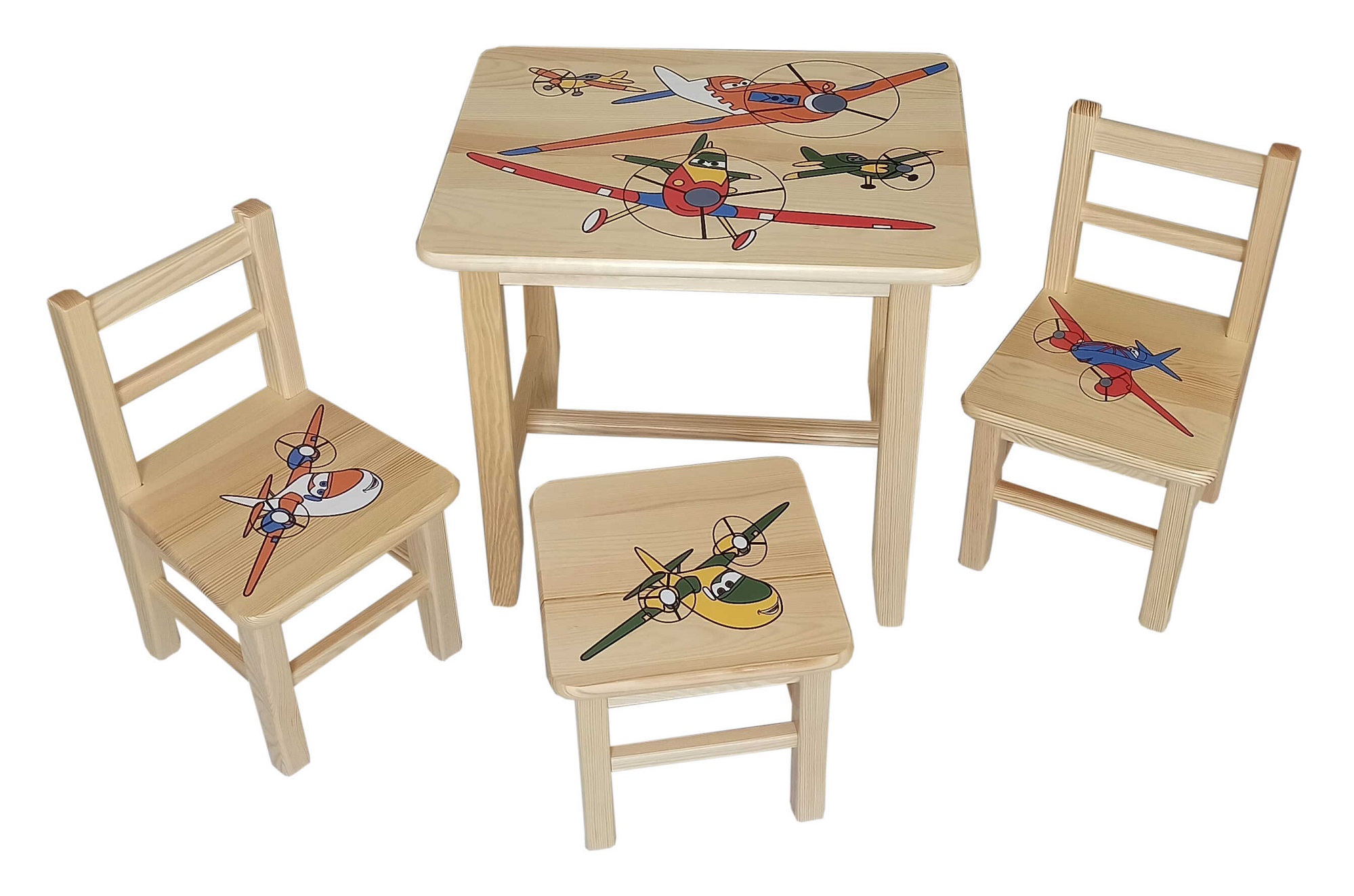 Detský Stôl so stoličkami Lietadlá