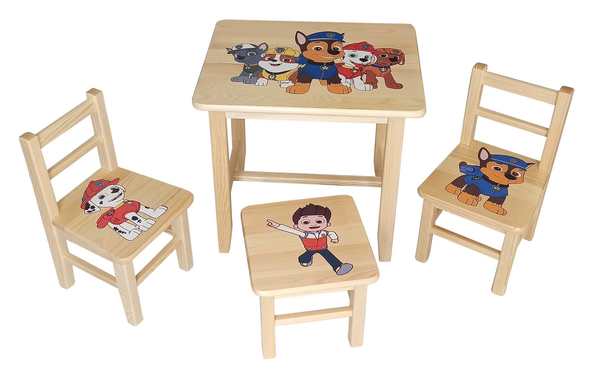 Detský Stôl s stoličkami Patrola+ malý stolček zadarmo !!