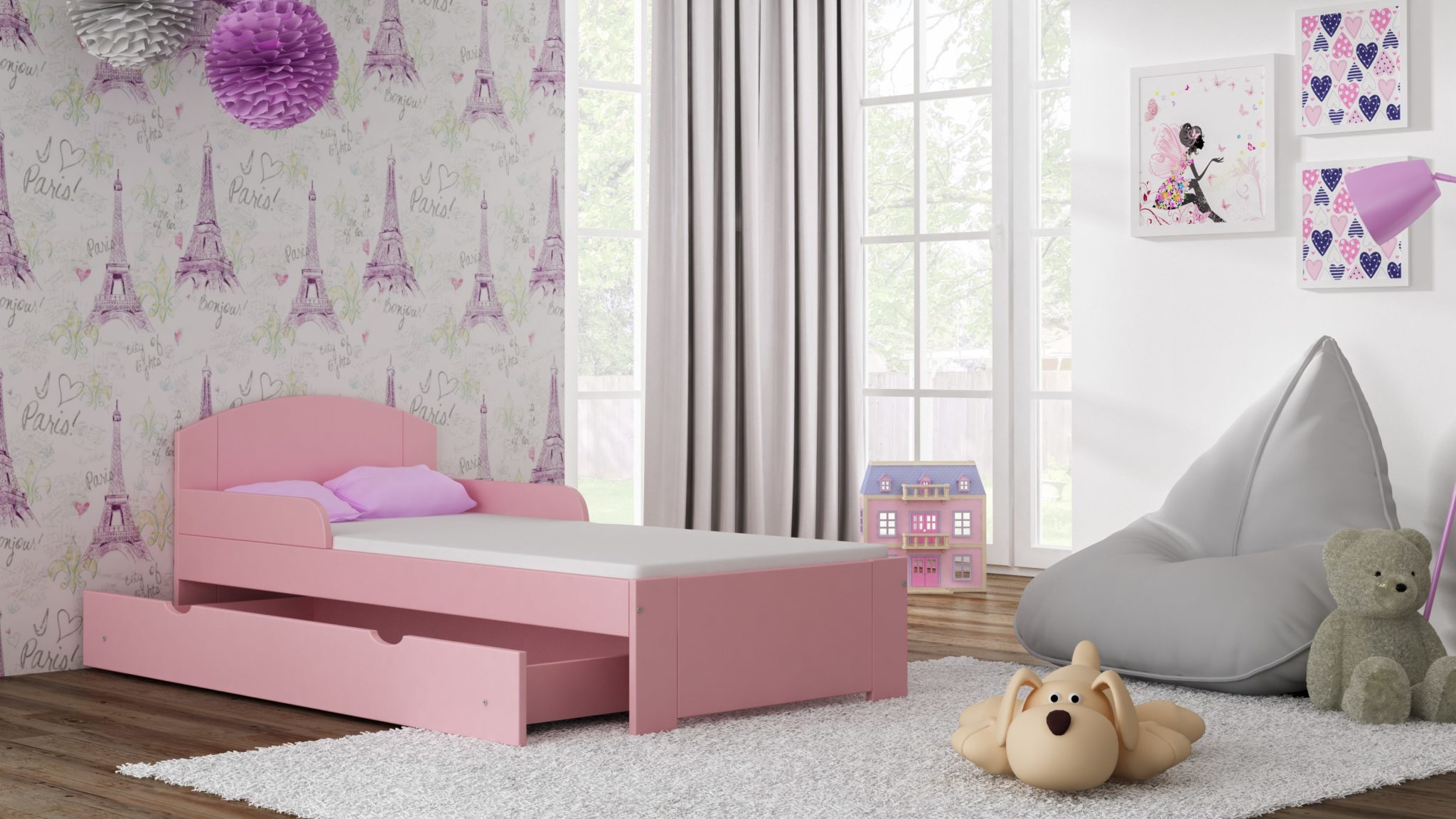 Detská posteľ Bili S 160x80 10 farebných variantov !!!