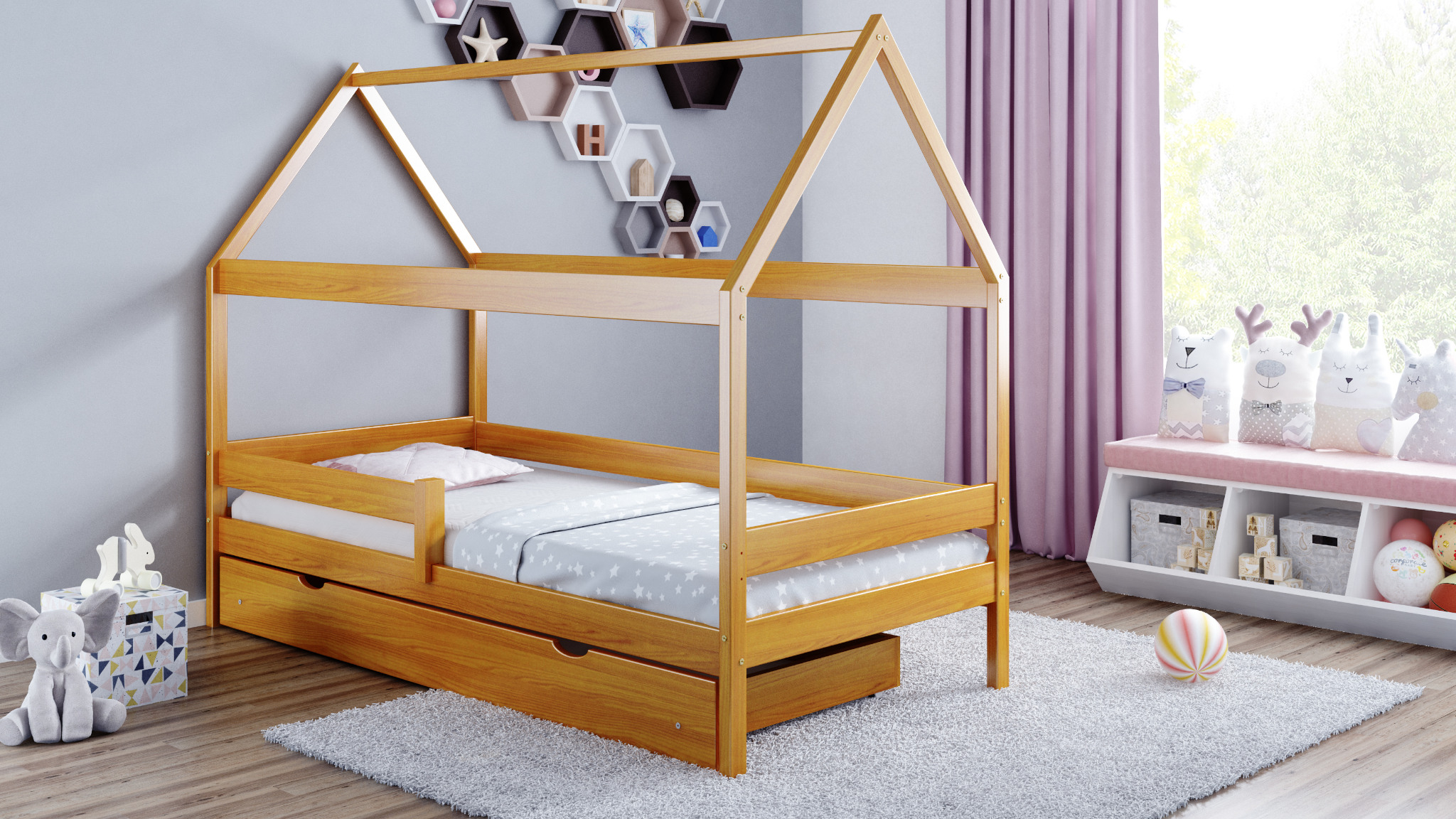 Detská posteľ Domček 160x80 10 barevných variant !!! 