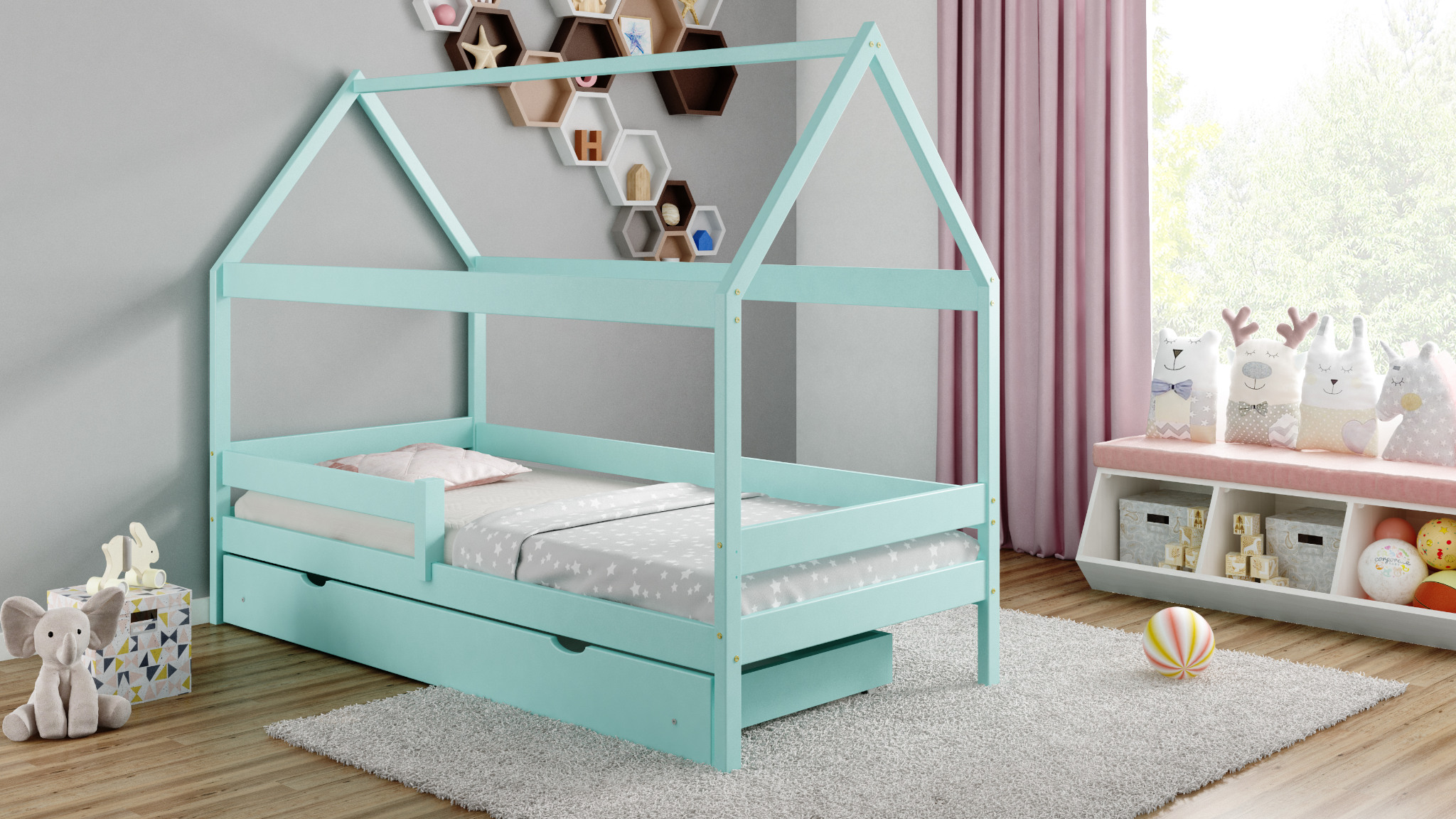 Detská posteľ Domček 160x80 10 barevných variant !!! 