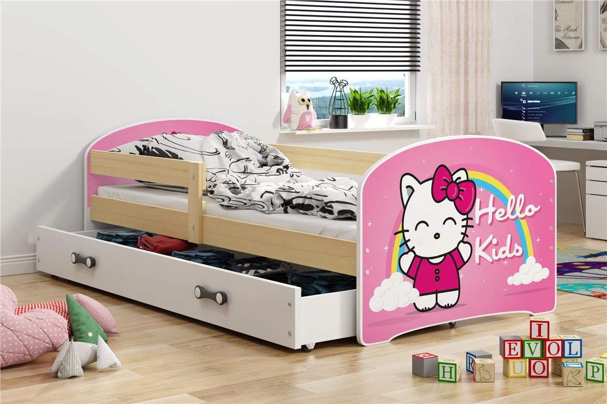 Detská posteľ Luki hello kids 160x80 s úložným priestorom