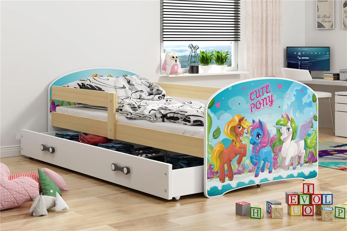 Detská posteľ Luki pony 160x80 s úložným priestorom