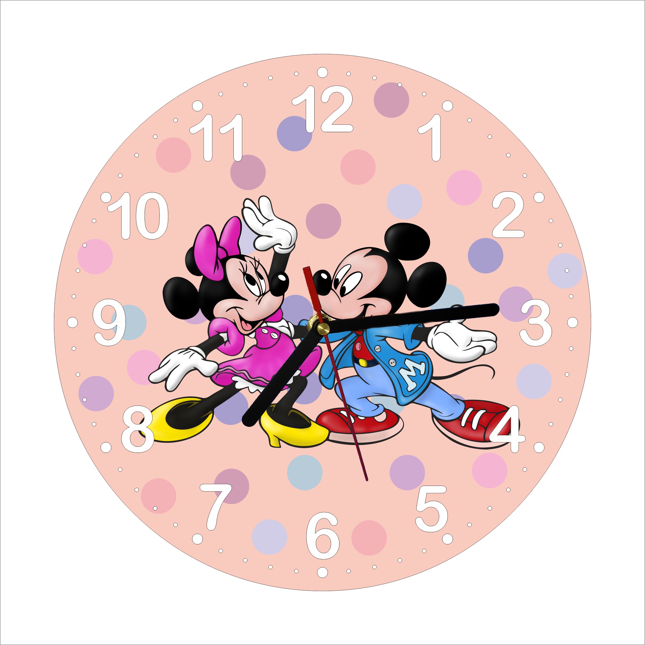 Detské nástenné hodiny Mickey