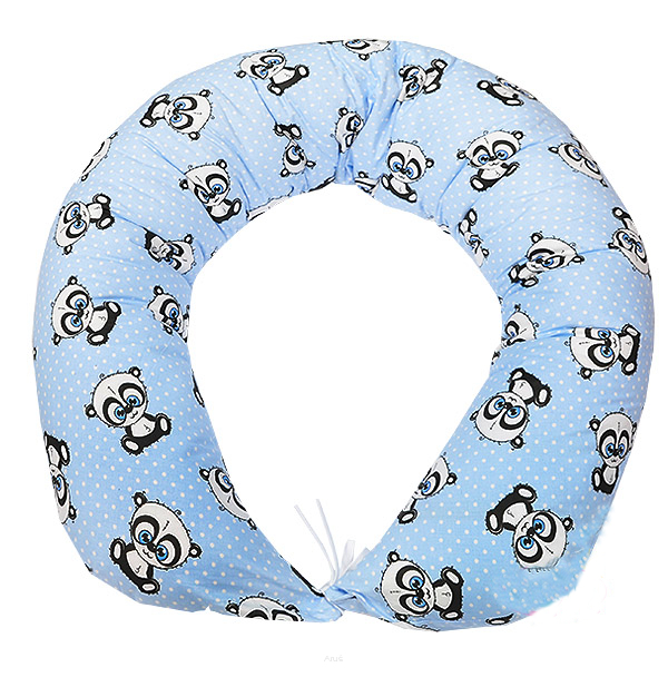 Dojčiaci vankúš Panda modrý