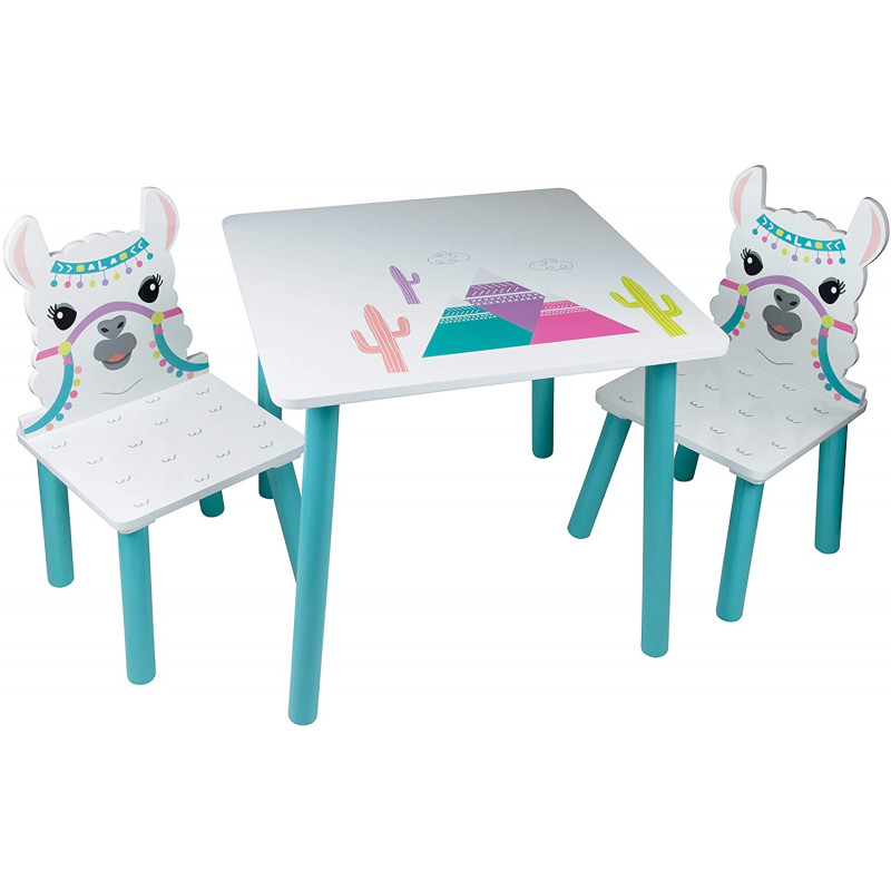 Detský stôl so stoličkami Alpaka