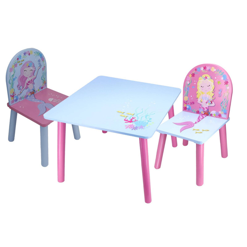  Detský stôl so stoličkami Morská panna