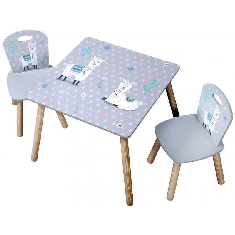 Detský stôl s stoličkami Lama