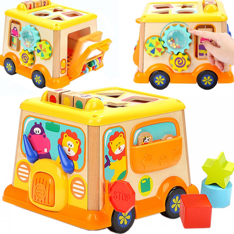 Montessori kocka autobus