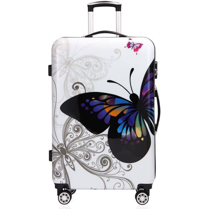  Dievčenský cestovný kufor Motýliky 45l