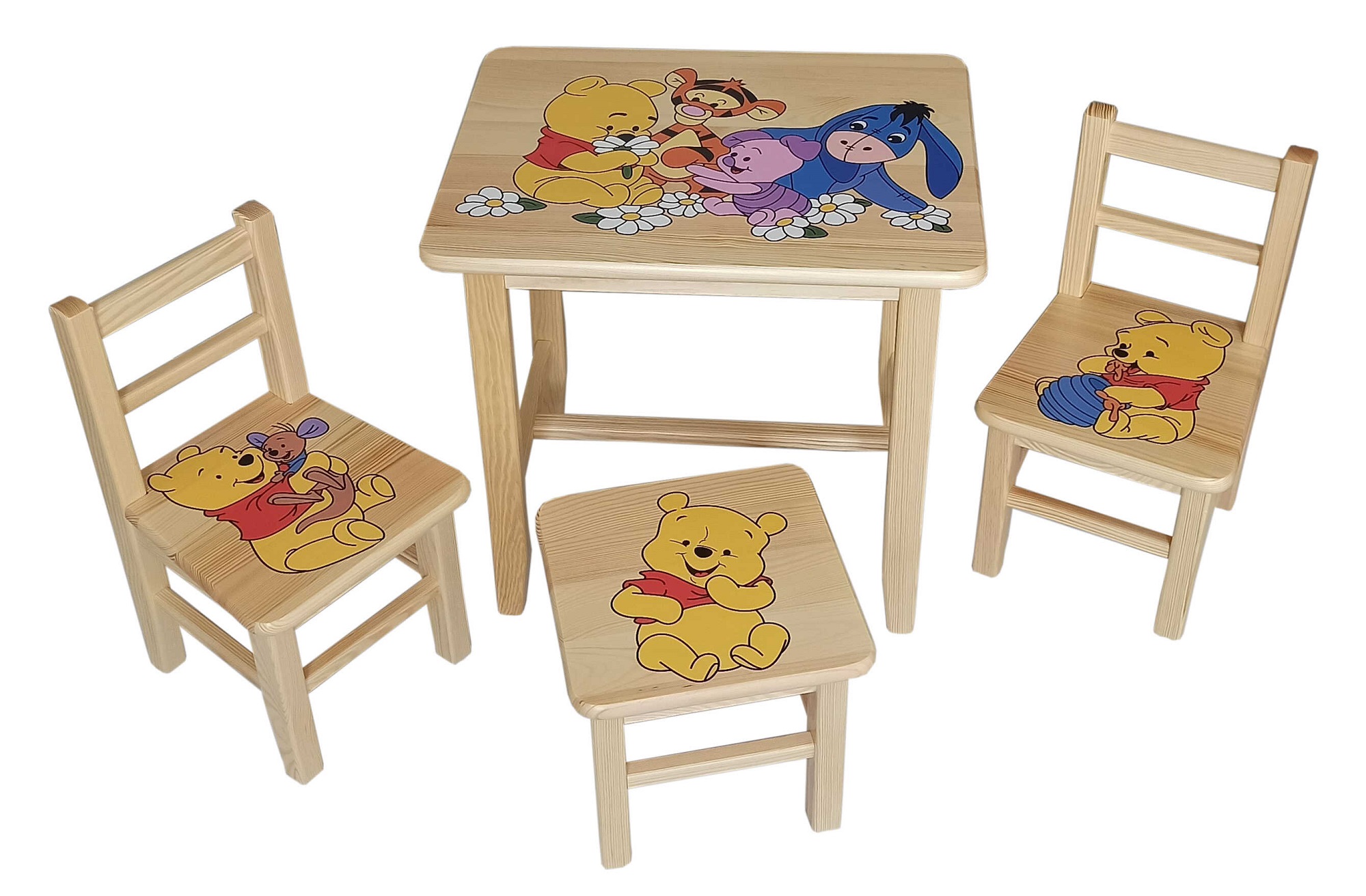 Detský Stôl so stoličkami Pu