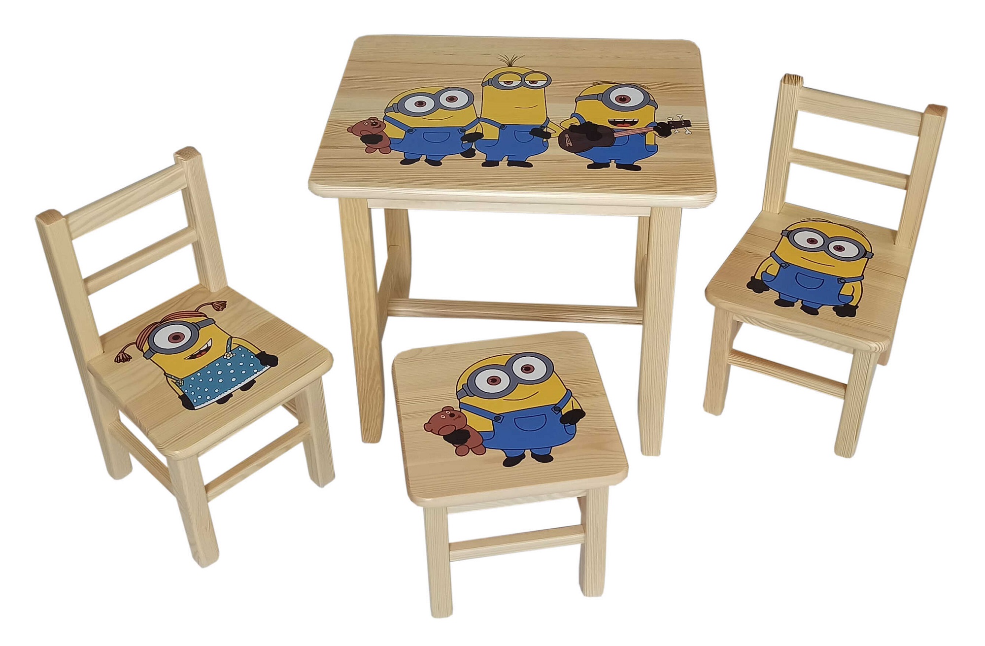 Detský Stôl so stoličkami Mimoň
