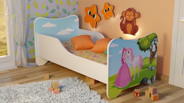 Detská posteľ s obrázkom 140x70 - Princezná