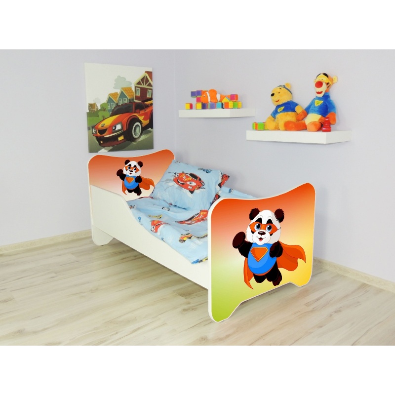 Detská posteľ s obrázkom 140x70 - Panda